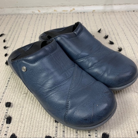 Spenco Brooklyn Slip On Navy Orthopedic Shoe 6 - Picture 2 of 10